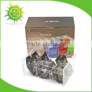 China manufacturer handmade transparent acrylic tea box