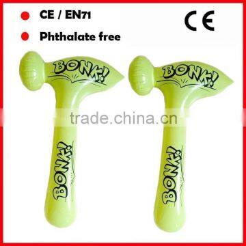 Kids promotional toys PVC inflatable small hammers with custom Logo printing