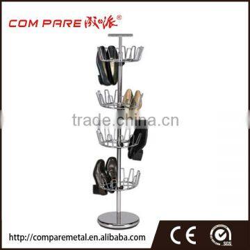 4 tier revolving metal wire shoe rack,tree shoe rack