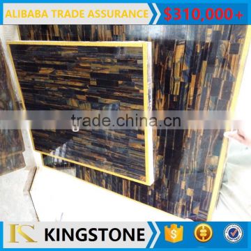 mixed chips tiger eye stone panel for walling