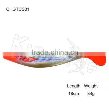 CHGTCS01 wholesale selling bulk soft fishing lure flexible soft minnow bait