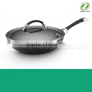 High Quality Aluminum Non-stick Kitchen Wok Skillet Deep Frying Pan (ZS-W2)