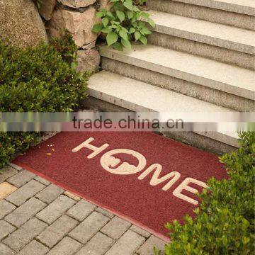 Outdoor extruded loop PVC cricket mats printed logo coil mat plastic