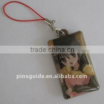 printed pvc mobile phone strap