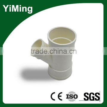 YiMing pipe clamp pvc E/A 45 deg skew tee