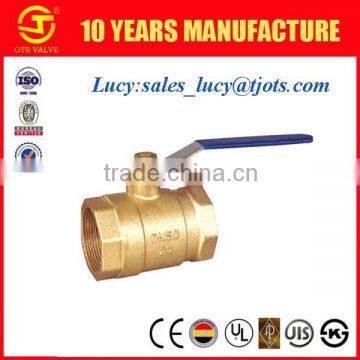 2pcs brass ball valve material brass