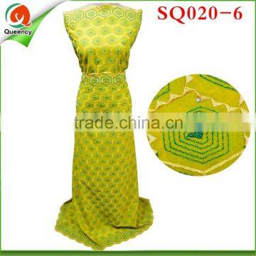 SQ020-6B African Lace Fabrics high quality Swiss Voile Lace