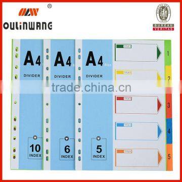 A4 index divider paper