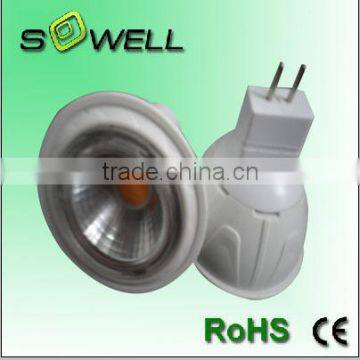 Gu5.3 7w 170-265V 50*H58mm Aluminum+plastic CE/RoHS/SASO COB LED Spot Lighting