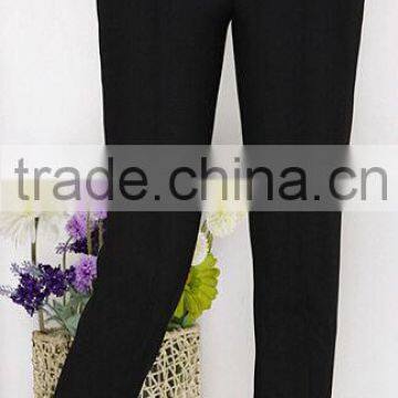 Autumn new black handsome thin legs tall waist tight trousers