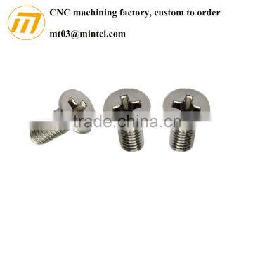 custom precision countersunk head flat head screw