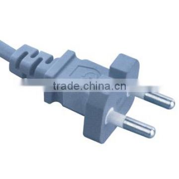 Korea 2 pin power plug with KS approval 16A 250V