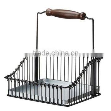Garden Hanging Iron Plants Pot Tray Wall Ounted Kitchen Wall Shelf photo-5
