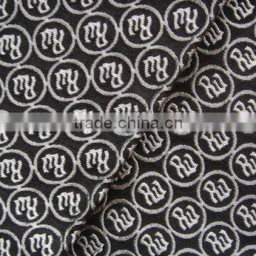 Polyester Logo Jacquard Sofa Fabric Upholstery Fabric