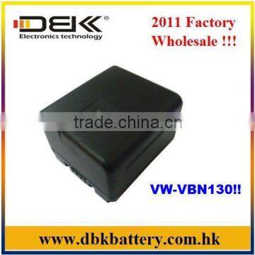 DBK Camera battery VW-VBN130 For Panasonic HDC-HS900, HDC-TM900, and HDC-SD800