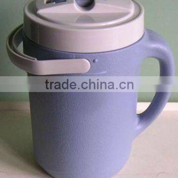 cheapest plastic insulated water cooler jug with PP liner with handle