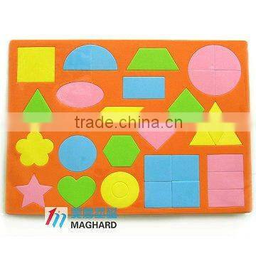 Magnetic color EVA shape or figure educational DIY Toys