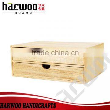 pine wood unfinished decorated box,simple wooden display box with layers,custom wooden storage box