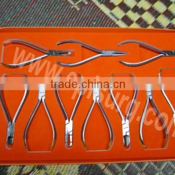 Orthodontic Pliers and Cutters Set of 10 Pieces