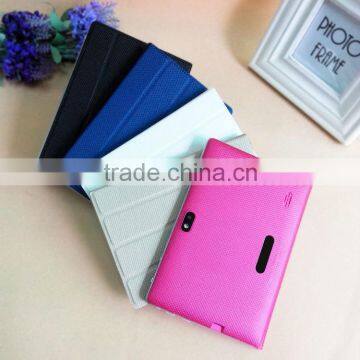 7 Inch Quad Core Android 4.4 Tablet PC With Bluetooth Two Camera Q88 With Lether Case A33