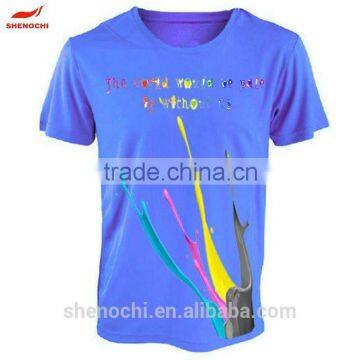 100% Polyester China Factory Price Brand New Fashion Custom Print T-shirt photo-6