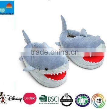 new design plush shoes/Shark plush indoor shoes/plush shoes