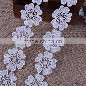 High quality chemical lace trimming water soluble lace trim design