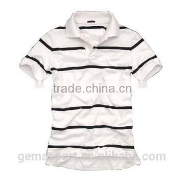 man's stripe garment wash polo shirt pmwt013