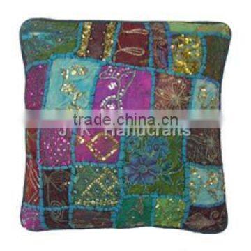 VINTAGE CUSHION COVERS THROW ETHNIC INDIA