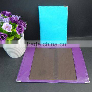 Fancy Colors Pvc Leather Cheap Passport Holder With Silver Metal Corner photo-4