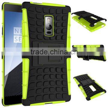 Dual Layer Armour TPU Gel Case for Oneplus Two With Kickstand photo-5