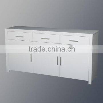 Modern style white wooden bedroom wardrobe designs with 3 drawers for European