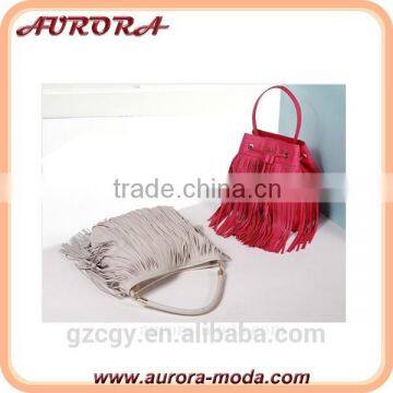 Tassel ladies bags in china, bags factory