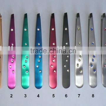 Cosmetic tweezers with diamonds (TW-143-151,)