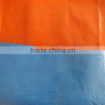 Factory Custom PP Canvas Tarpaulin Suppliers Waterproof Plastic Blue Orange Tarps Direct