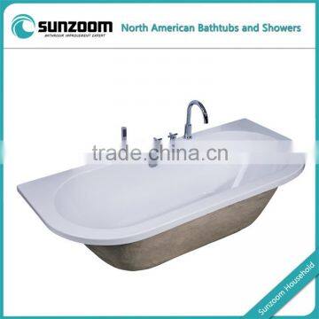 cUPC oblong bathtub,white bathtub 66inch,bathtub low price