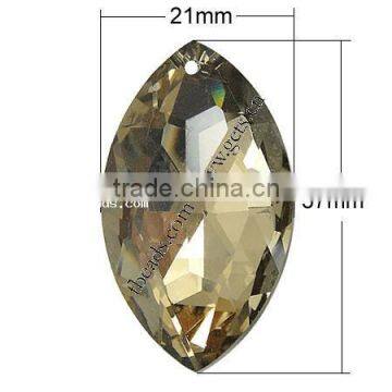 37x21x12mm More Colors For Choice Horse Eye Crystal Pendants