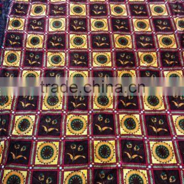 factory price polyester velvet fabrics rotary printing 180*460cm