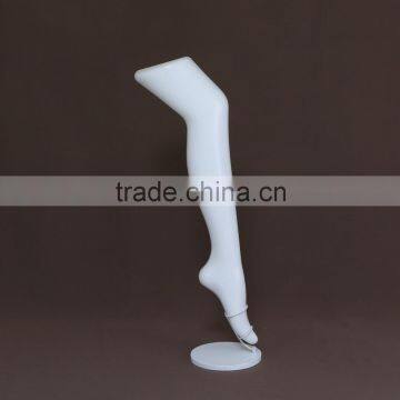 Plastic tiptoed female feet/legs mannequin torso leg for socks display