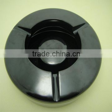 Wholesale custom round black lamine ashtray