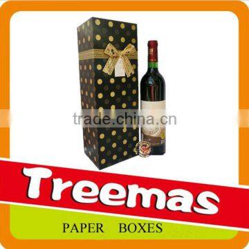 Wholesaler in Guangzhou China customize packaging and printing paper red wine box gift wine box