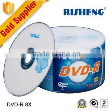 RISENG 8x 4.7GB 120MINs blank cd/dvd cake box spindle -50/blank dvd sample free printing surface/dvd cd 50pcs bulk