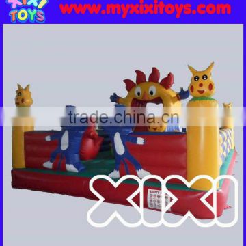 Small inflatable playground for kids, hot sale inflatable fun city for kids