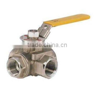 Stainless Steel Three Way Ball Valve