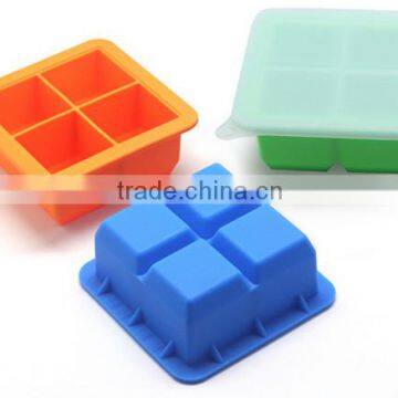 BPA free Microven Safe Homemade Silicone Baby Food Container Flexible Freezer Tray and Lid Set