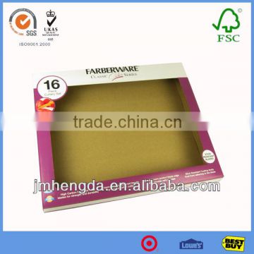 High Quality Made in China Custom Printed Corrugated cardboard gift boxes with clear window