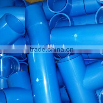 Blue Plastic pvc equal tee for water supply