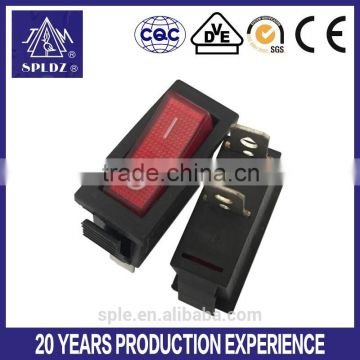 2 pin red light Rocker switch KCD3-101