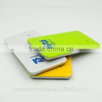 Promotional gift super slim size personalized logo printing dual usb output 10000mAh touch control power bank charger                        
                                                                                Supplier's Choice