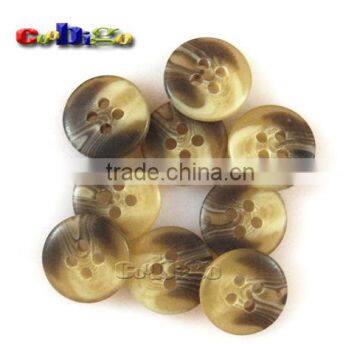 13mm(20L) Fashion Resin Grain Buttons 4 Holes Sewing Craft DIY Accessories For Bag Shoe Garment #FLN006-13B